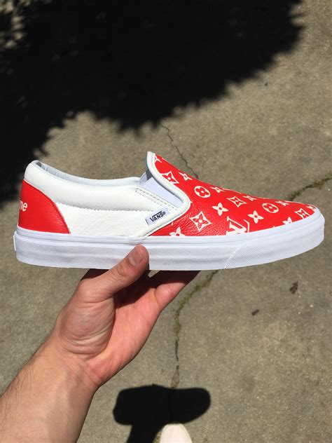 louis vuitton supreme shoes vans|louis vuitton supreme denim.